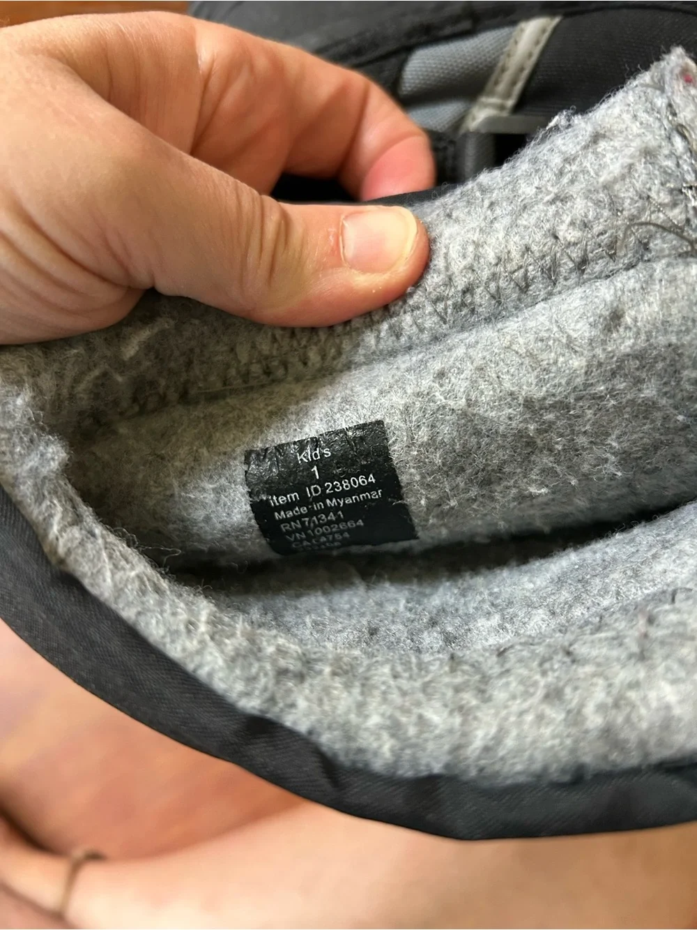 L.L. Bean Kids' Black Waterproof Winter Boots with Drawstring Top